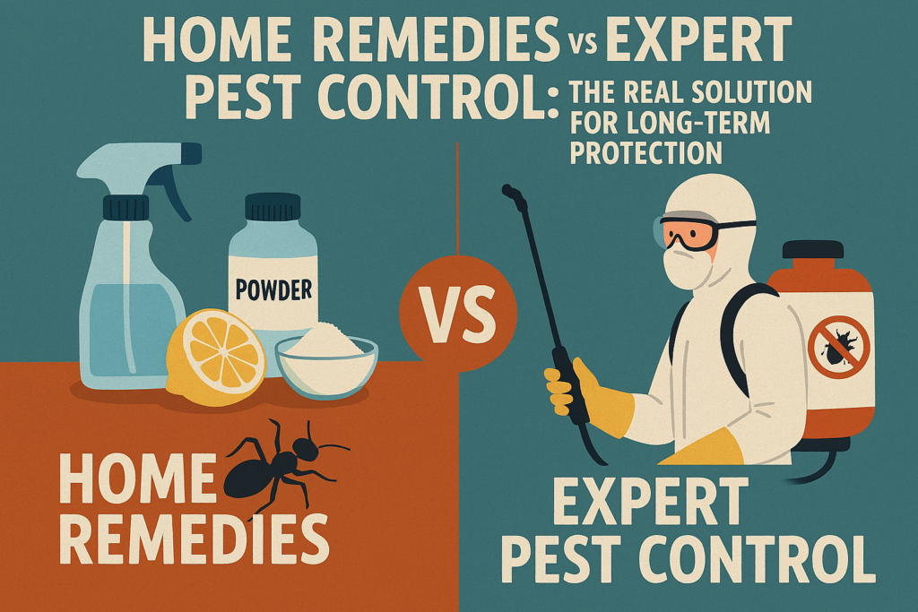 home remedies vs expert pest control