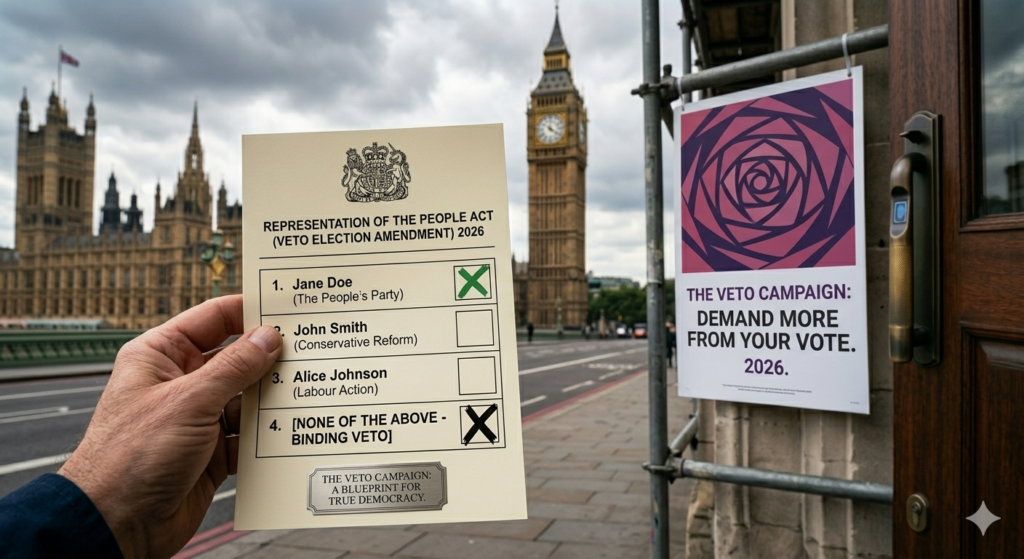 veto election campaign in UK