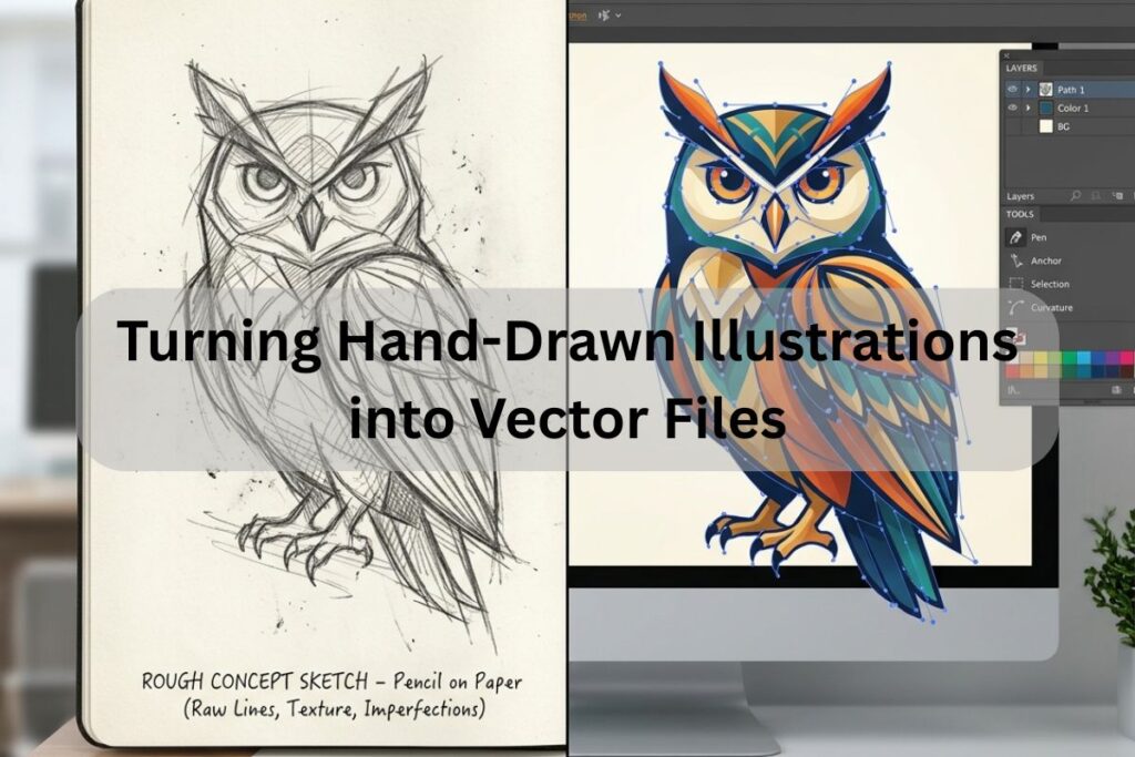Turning Hand-Drawn Illustrations into Vector Files