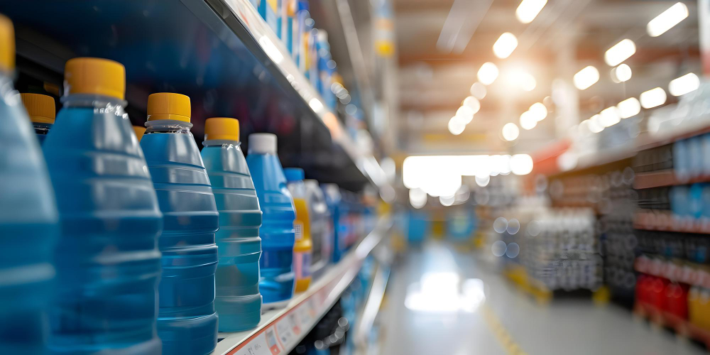 car coolants in shelves