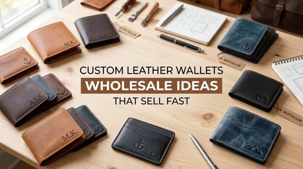 custom leather wallets wholesale