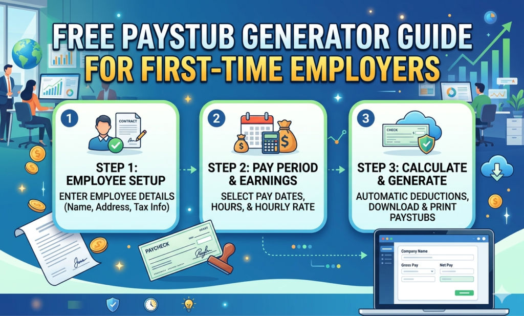 Free Paystub Generator Guide for First-Time Employers