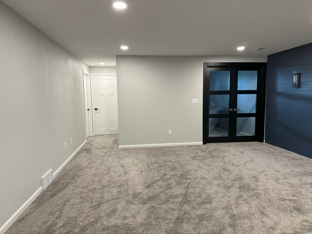 Basement remodeling in Johnston